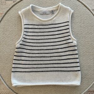 Knit Sleeveless Sweater Top Vest